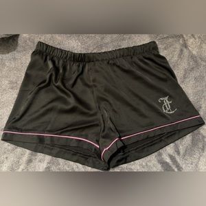 Juicy couture black pink with rhinestones sleep shorts